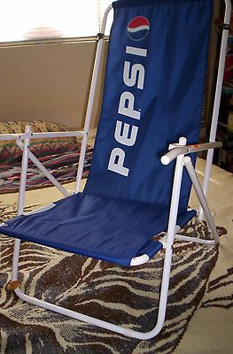 PEPSI beach chair with pepsi can cooler PEPSI STUFF new