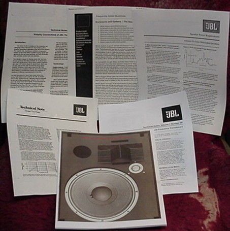 JBL VINTAGE CABINET BUILDING MANUAL PACKAGE 2 62 Pages