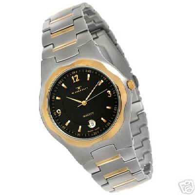 TAVAN PIERRE SWISS MADE MENS TWO TONE QUARTZ WATCH NEW