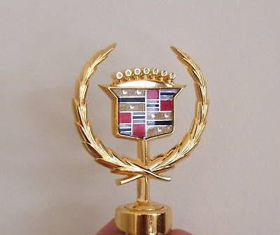 CADILLAC DEVILLE GOLD HOOD ORNAMENT 1989 1993 NEW 24K 