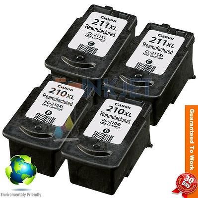 Canon PG 210 XL CL 211 XL (2 Blk 2 Clr) Ink Cartridge 4 Pack