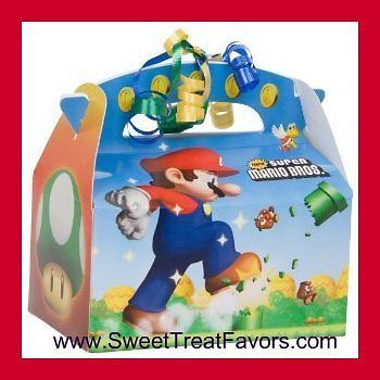 NINTENDO Party Birthday Favors BOXES Bags 8 Luigi Favors Treats Loots