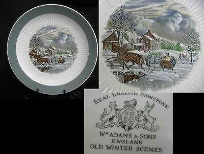 ADAMS ENGLAND Old Winter Scenes DINNER PLATE (s)