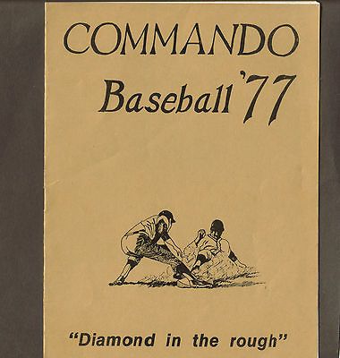 1977 Hendersonville High School Tennessee baseball program vintage old