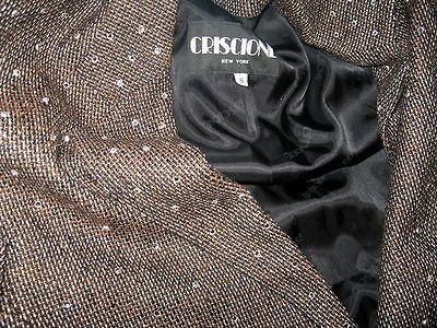 CRISCIONE jacket CACHE blazer OVERSIZED sequin tweed coat vtg