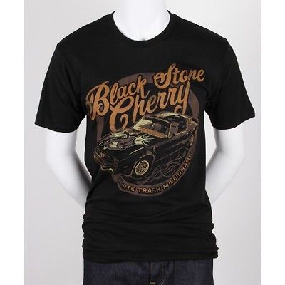 BLACK STONE CHERRY White Trash Car T shirt (Black) Mens New Official