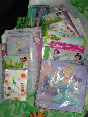 DISNEY PRINCESS BIRTHDAY PARTY SUPPLIES ~ CUPS INVITES NAPKINS CRAYONS