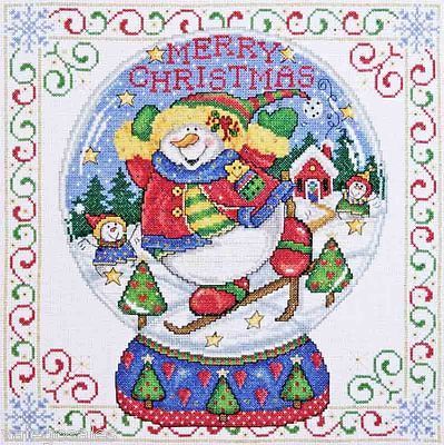 Design Works Counted Cross Stitch kit 12 x 12~ SNOWGLOBE #5982 Sale