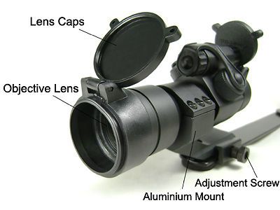 1x30mm Red Green Dot Rifle M2 Scope Sight Picatinny weaver rail Mount