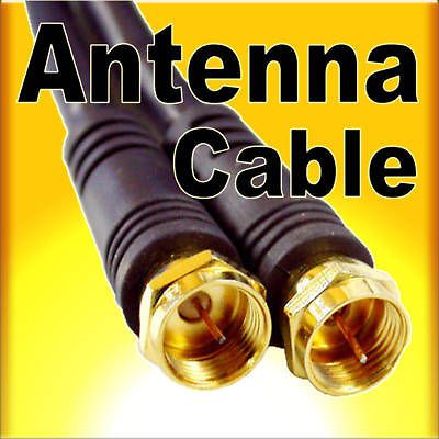 10M 30FT F Type RG6 TV video Antenna Coaxial Cable GOLD