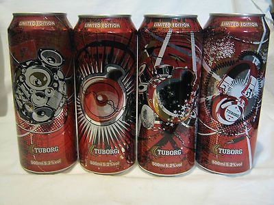 limited edition, 4 empty 500ml cans,PARTY PACK , israel 2013, NEW