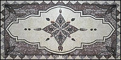 SUPERB MARBLE MOSAIC ART TILE RUG FLOOR OUTDOOR TILE