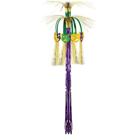 Mardi Gras Masquerade Foil Cascade Party Decoration