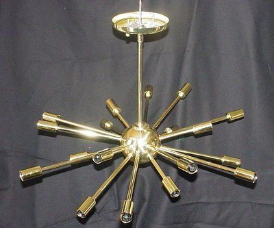 Sputnik Ceiling Fixture with 6star bulbs Bonus BRASS Finish 20.00 u