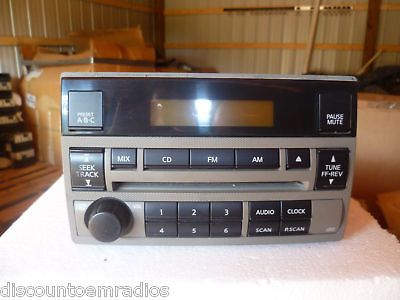 04 05 Nissan Altima Radio Cd Player Tan Face *