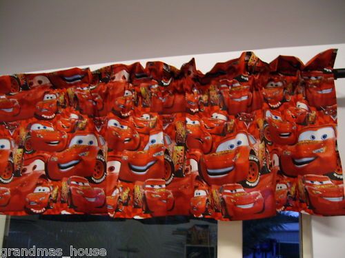 Lightning McQueen Pixar Cars Childs Curtain Valance