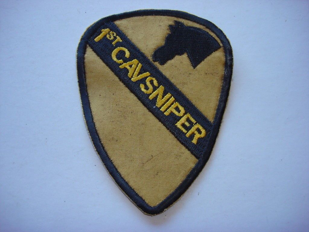 Vietnam War US 1st Cavalry Division SNIPER Team Patch