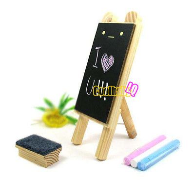 Ear Mini Blackboard Message Board Chalkboard Chalk Brush 6.7x 2.8