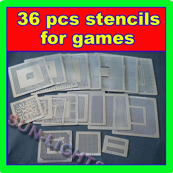 36 pcs Heat directly BGA Game Stencils xbox 360 PS3 PSP