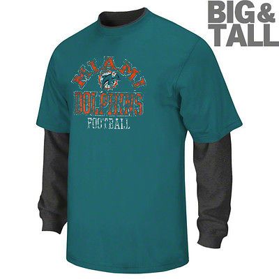 Miami Dolphins Short Yardage IV Performance Long Sleeve T Shirt   Aqua