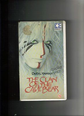 THE CLAN OF THE CAVE BEAR   DARYL HANNAH   VIDEO VHS (15)