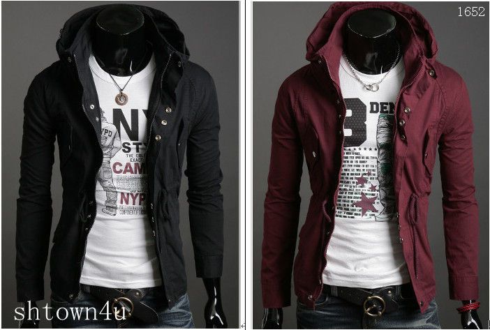 Latest  Korean fashion Slim casual jacket Men 3 color 4 size