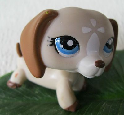Littlest Pet Shop Tan Brown Dachshund Weiner Puppy Dog #1491 LPS