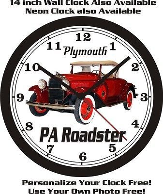 1931 PLYMOUTH PA ROADSTER WALL CLOCK FREE USA SHIP