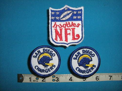 rare SAN DIEGO CHARGERS NFL FOOTBALL HUDDLES Patch