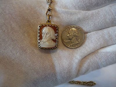 VINTAGE REUGE MUSICAL PENDANT NECKLACE STERLING/GOLD, MUSIC BOX (SEE