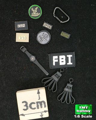 Scale Soldier Story FBI CIRG SS062   Patches & Watch w/ Accessories