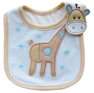 Kids Child Toddler Infant Cute Giraffe Bib Waterproof Saliva Towel