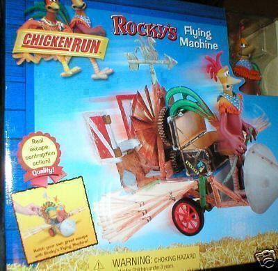 CHICKEN RUN VEHICLE ROCKYS FLYING MACHINE MINT IN BOX