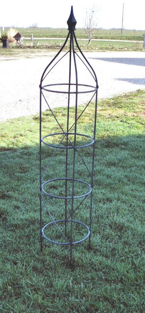 54 Wrought Iron Rose Topiary Garden Plant Trellis   Heavily Made to