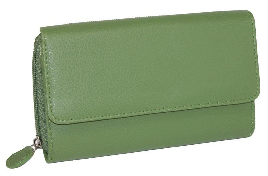 My Big Fat Wallet BFW Apple Green Organizer Clutch Purse w/ Calculator