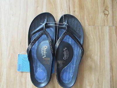 TONY LITTLE CHEEKS HEALTH SANDALS BLACK SIZE 10