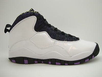 487211 120] Girls Youth Air Jordan 10 Retro White Violet Pop Cyber