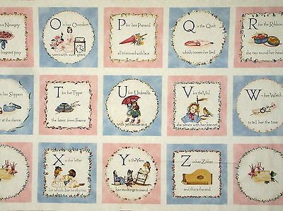 VINTAGE ABC BLOCK PANEL FEATURING THE LETTERS N Z ANNABELLE TASHA