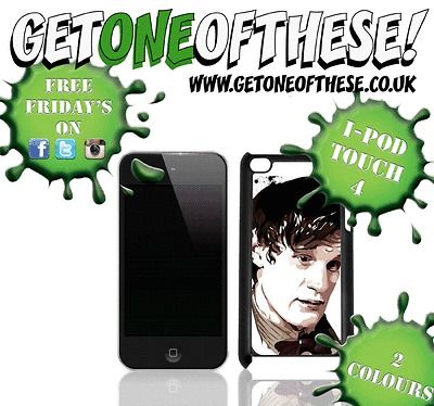 POD TOUCH 4 CUSTOM DOCTOR WHO ART CASE MATT SMITH *NEW*