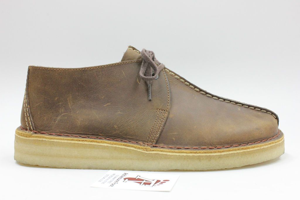 CLARKS ORIGINALS DESERT TREK SHOES NEW BEESWAX LEATHER 36449