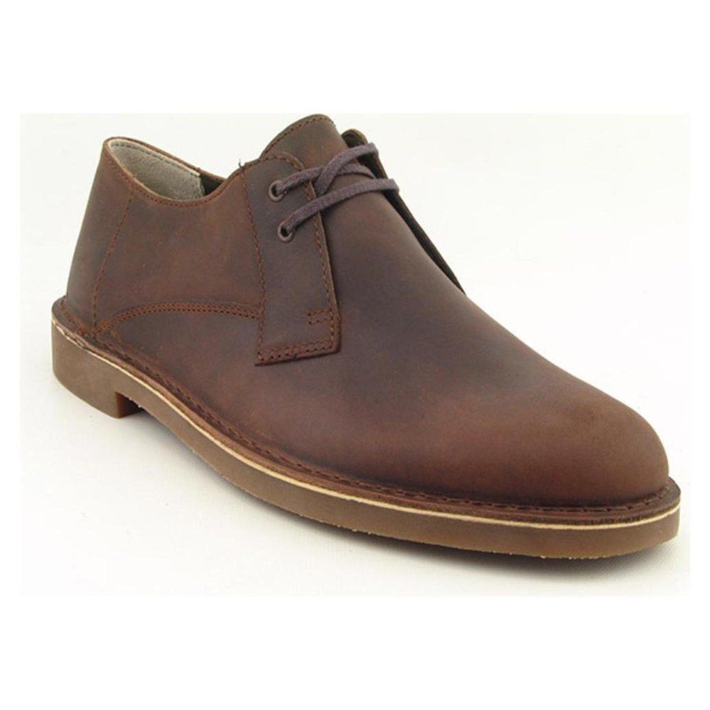 Clarks Mens Bushacre Lo Dark Brown Leather 34136