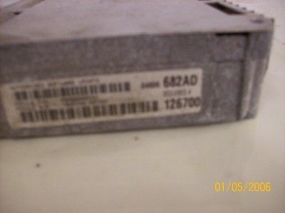 2000 DODGE INTREPID ENGINE CONTROL MODULE