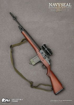 Dam Hot 1/6 Riverine Seal Rifleman 3C M14 Rifle, Sling, M2 Red Dot