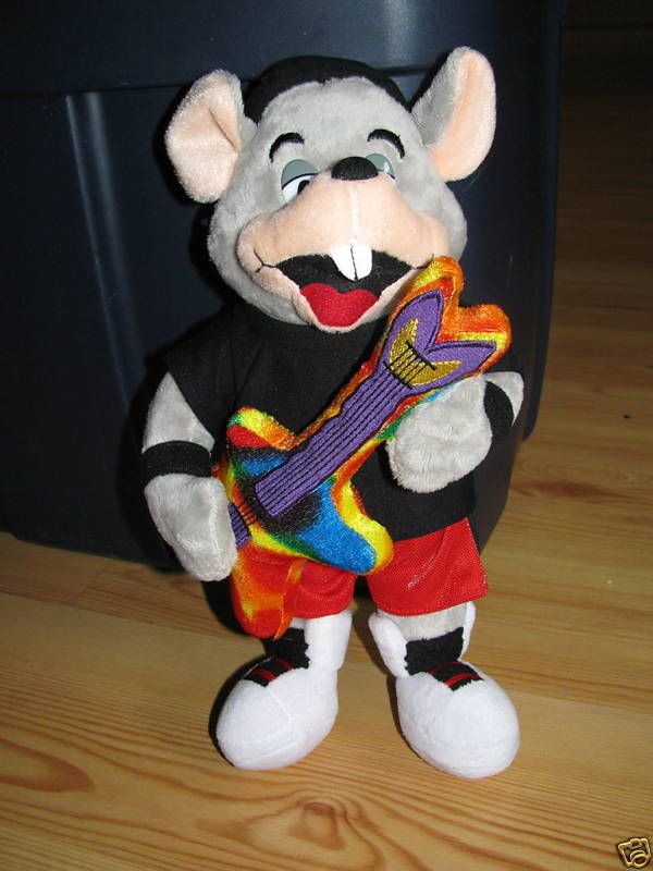 12 Chuck E Cheese Rock Star Guitar Plush Soft toy Stuffed Animal NWOT ...