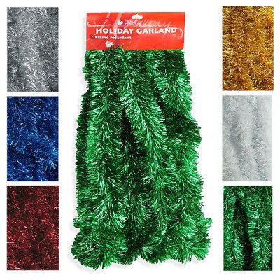 Elegant Hanging Tinsel Garland 3 Inch x 15 Feet   Choose from 6