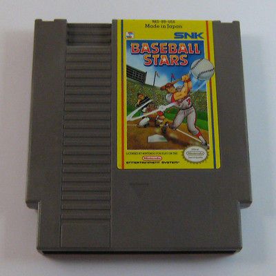 Baseball Stars SNK Video Game Cartridge Vtg Nintendo NES System