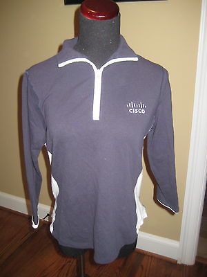 Cisco Systems Cutter & Buck Pullover 3/4 Sleeve   Medium