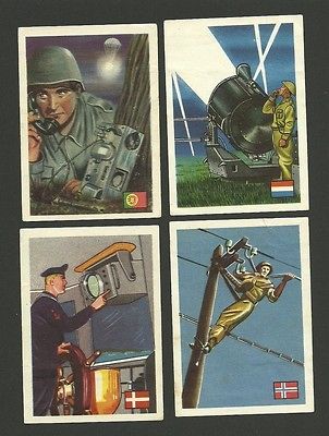 Military Communication Radio Search Light Parachute WWII Scenes