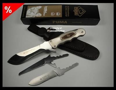 NEW GERMAN PUMA COLLECTORS KNIFE HUNT WHITE HUNTER WITH NOBLE