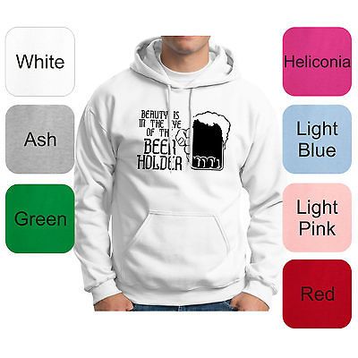 Eye Of Beer Holder HOODIE SWEATSHIRT Funny College Party Drunk DA 24